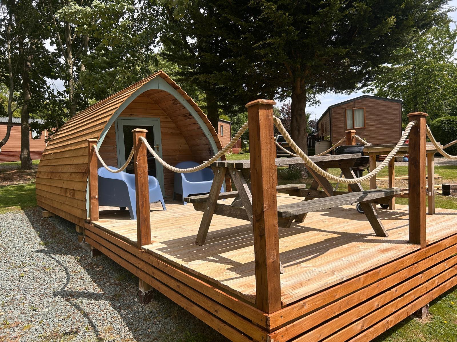 camping pod daisy bank caravan park